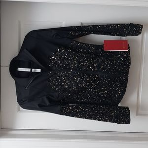 Brand new never worn Lululemon Define Jacket *Spark in Black with Gold and Black